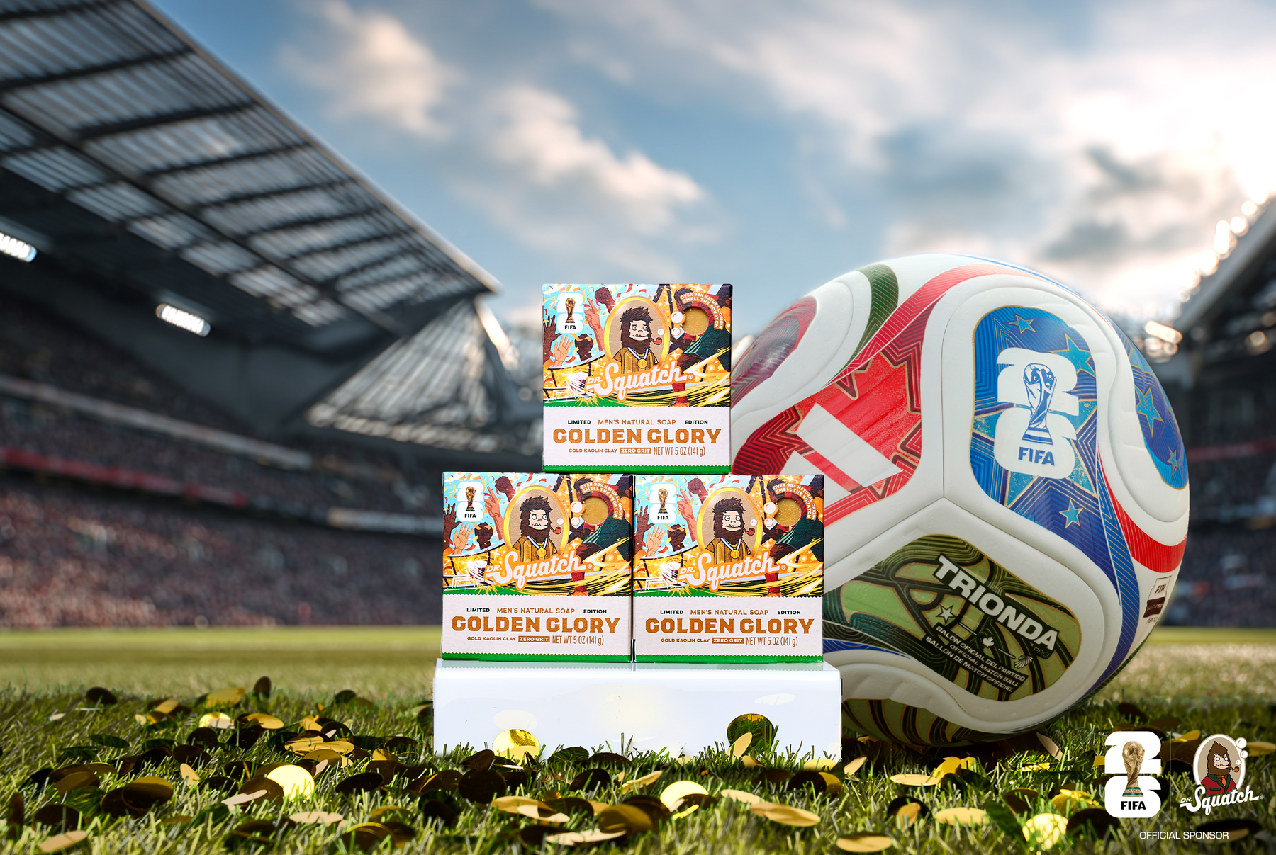 FIFA Golden Glory 3-Pack Bar Soap Bundle W2