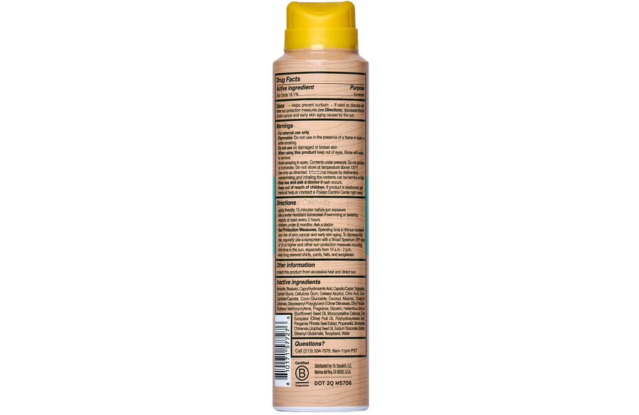 Spray Sunscreen | SPF 30 UVA/UVB Protection | Non-Greasy Mineral Sunscreen for Men G14