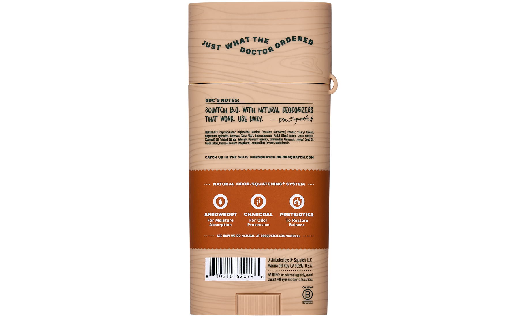 Wood Barrel Bourbon Deo Flask L15
