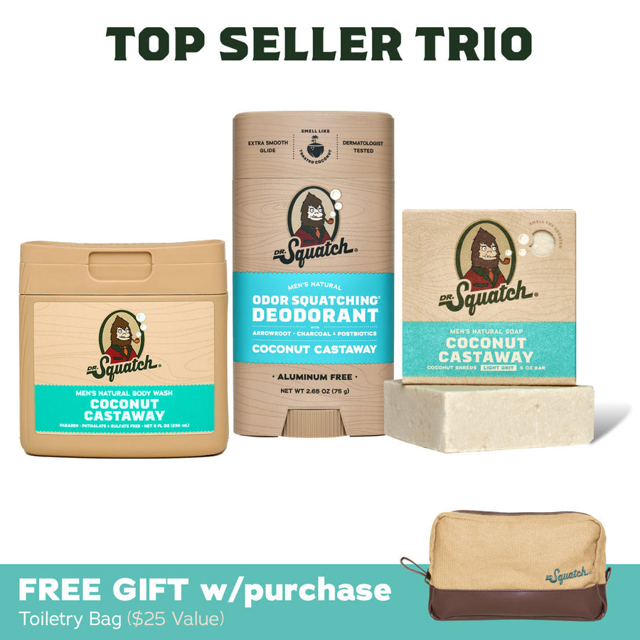 Soap, Deo, Body Wash + GWP Bag - Coconut Castaway E16