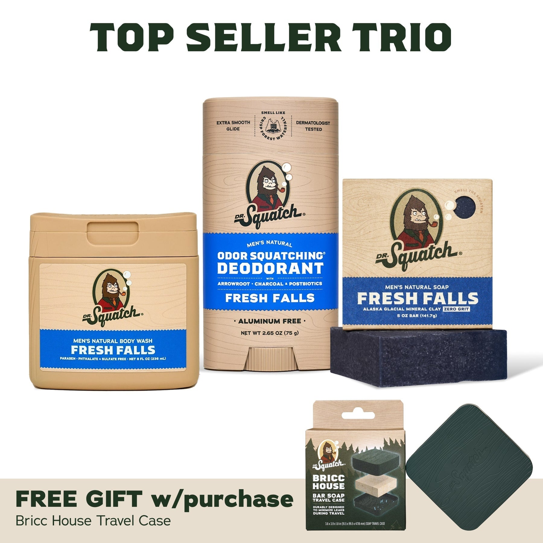 Soap, Deo, Body Wash + Travel Case E19