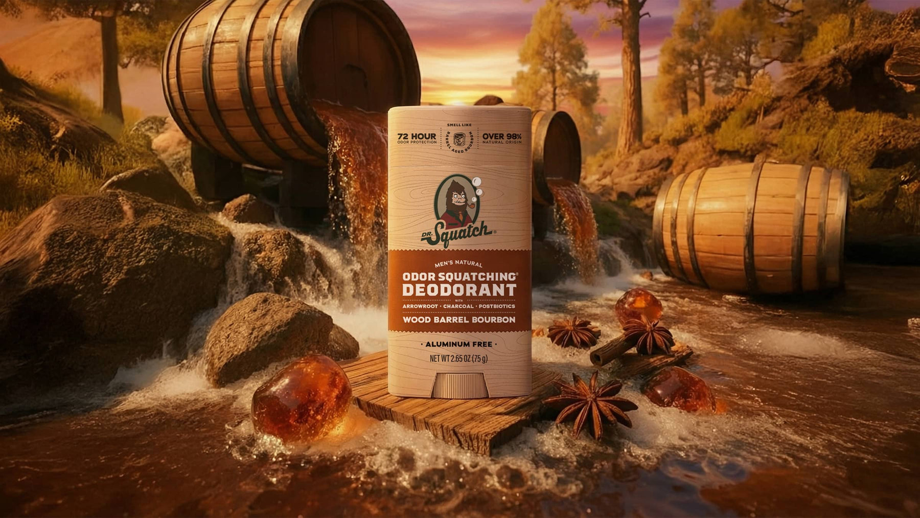 Wood Barrel Bourbon Deodorant L13