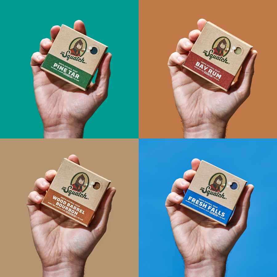 Woodsy 4-Pack Natural Bar Soap M12
