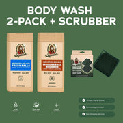 Body Wash 2-Pack + Scrubber B2