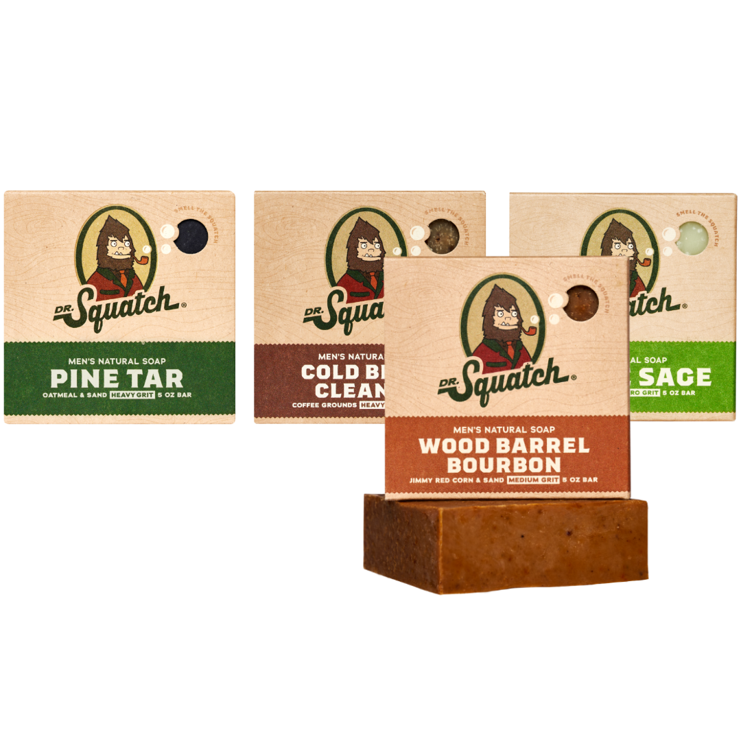 Woodsy 4-Pack Natural Bar Soap M12