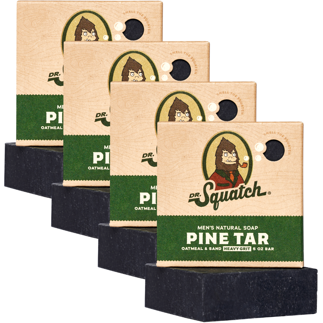 4-Pack Pine Tar Natural Bar Soap X1
