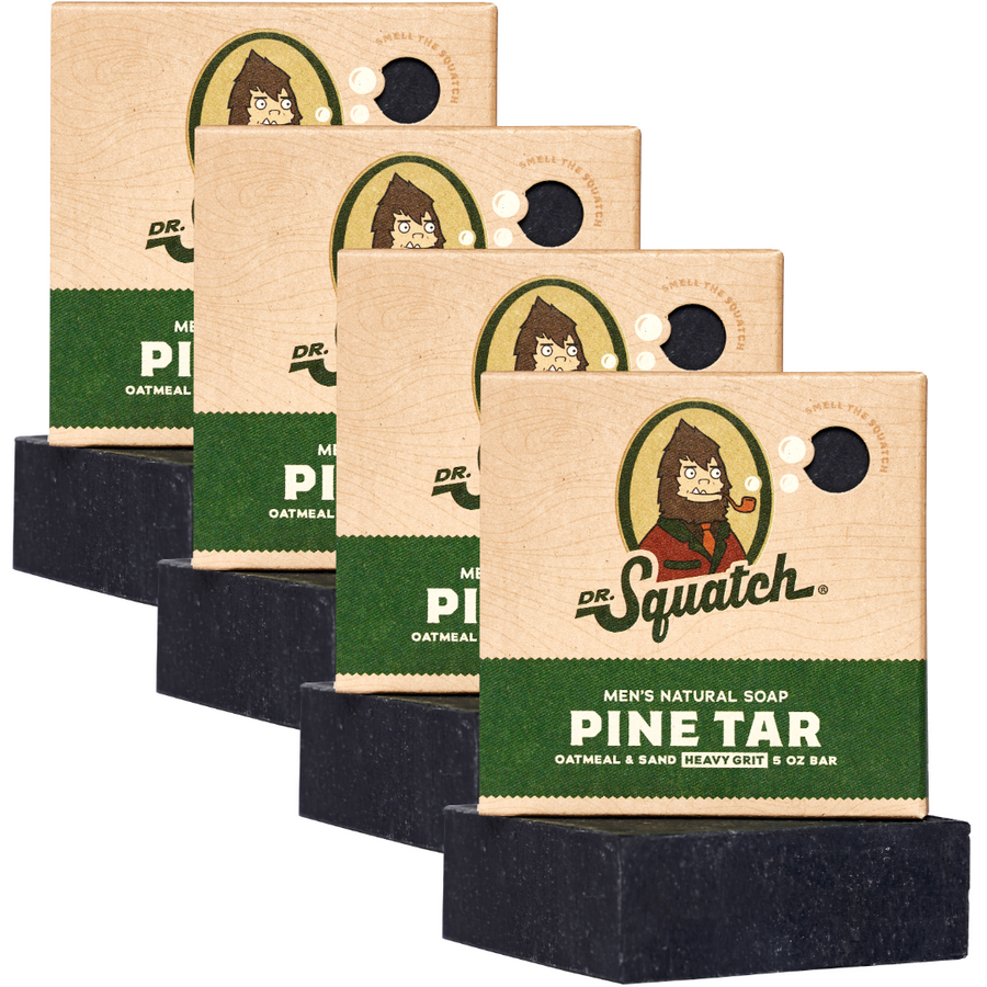 4-Pack Pine Tar Natural Bar Soap X1