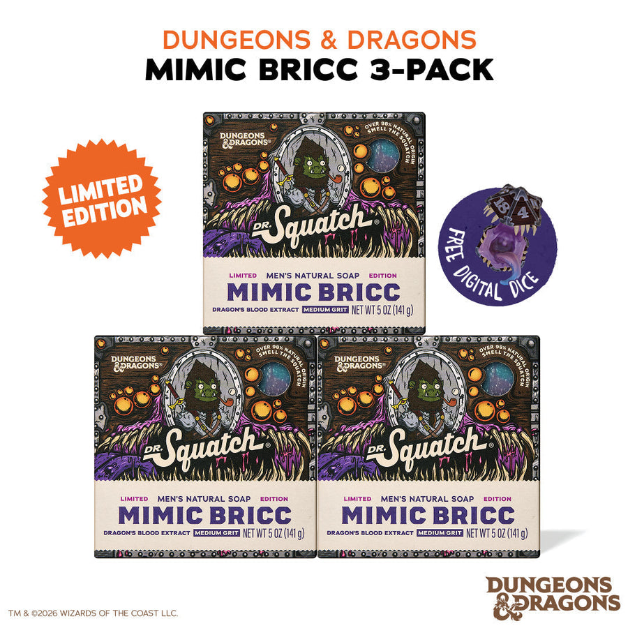 Dungeons & Dragons Mimic Bricc 3-Pack - Exclusive Limited Edition Bar Soap C5